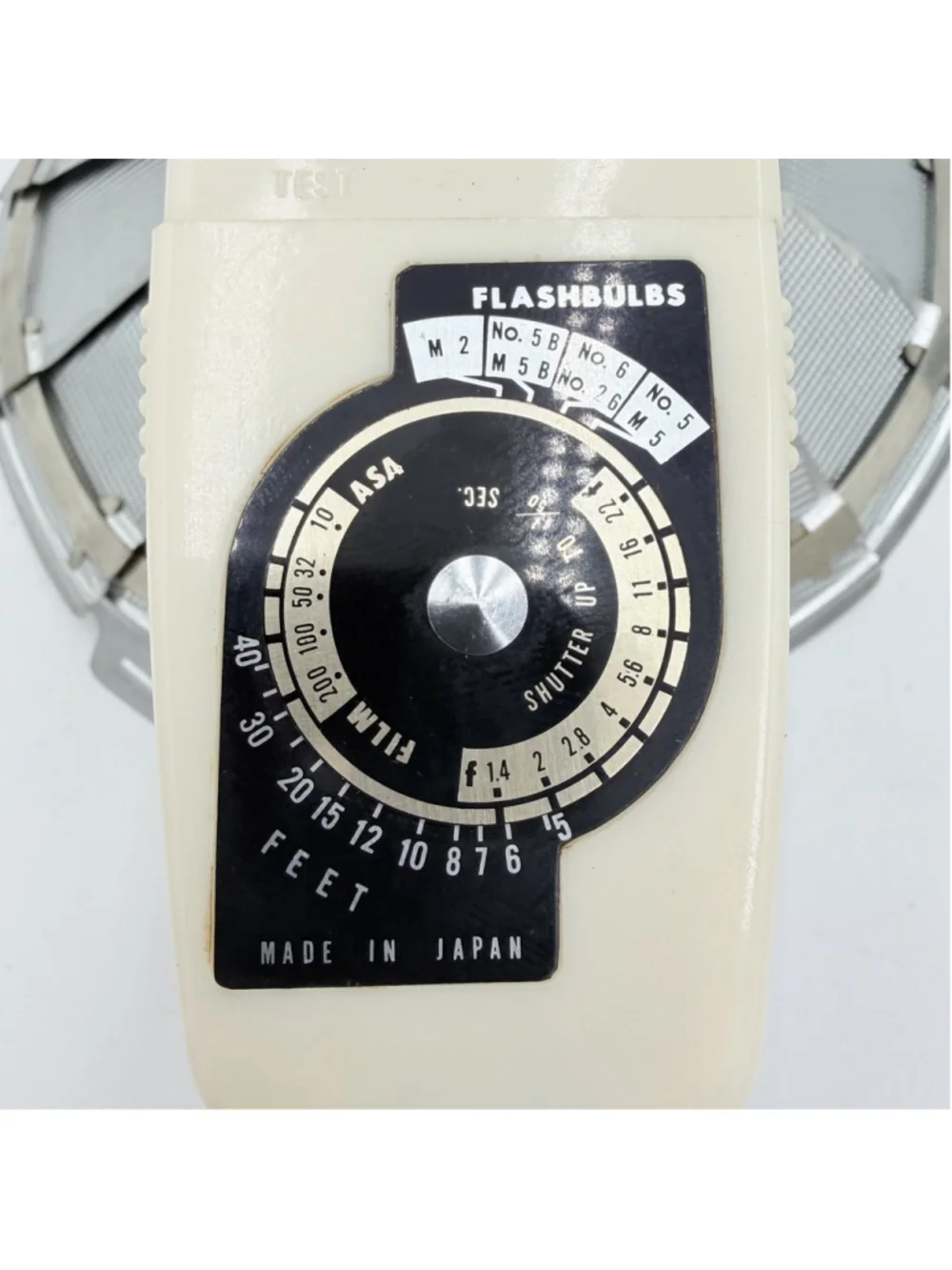 Adams Folding Fan Flash Gun Camera Flashbulb Unit w/ Case Cord